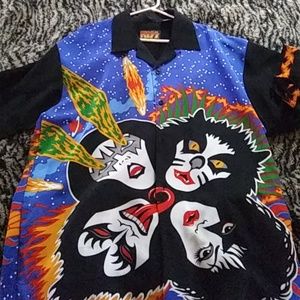 Kiss dress shirt made by dragonfly